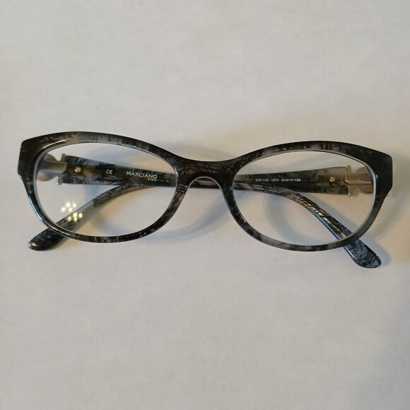 Guess By Marciano Women Gray Semi Cat Eye Eyeglasses Frames GM 196 51-17-135 mm - Picture 1 of 11